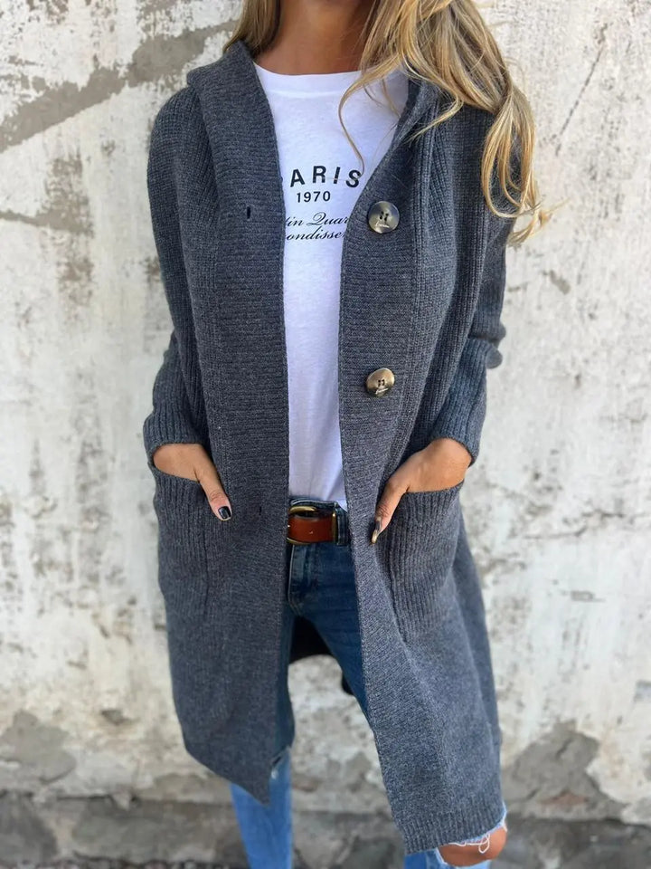 Cozy Chic Longline Button Cardigan Jasmine's Boutique Australia