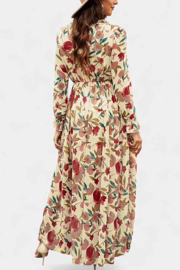 Keti | Long-Sleeve Floral Maxi Dress Liora Lane Boutique