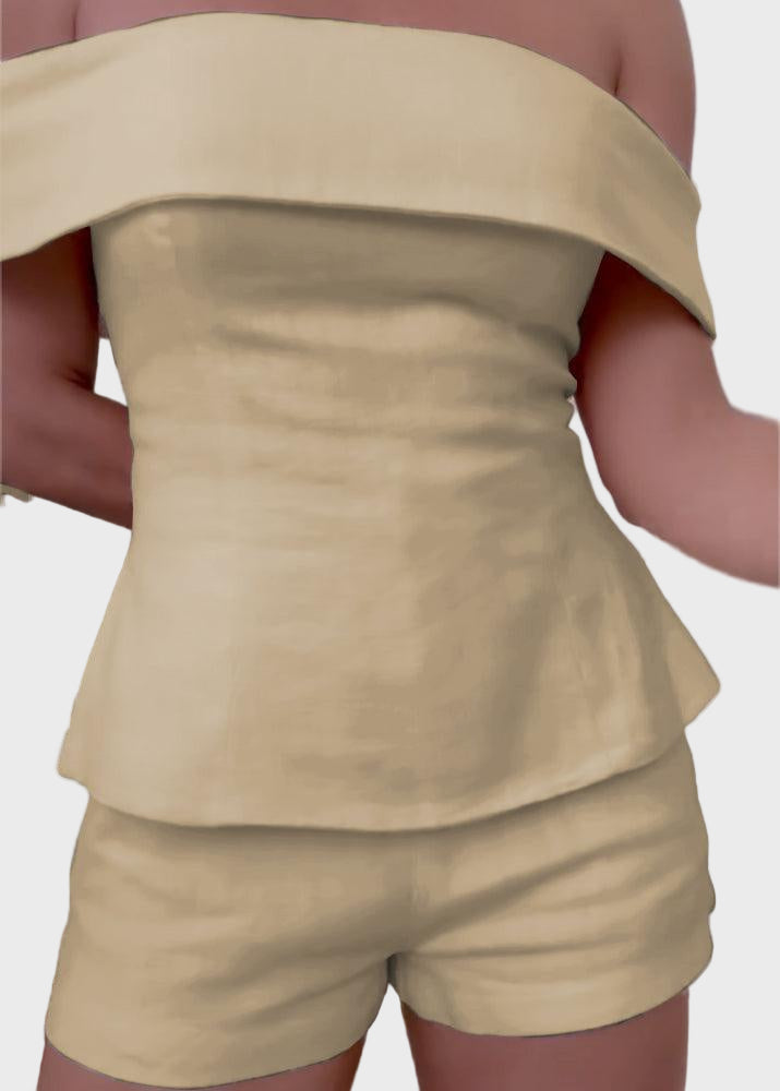 Santorini Breeze Linen Set Jasmine's Boutique Australia