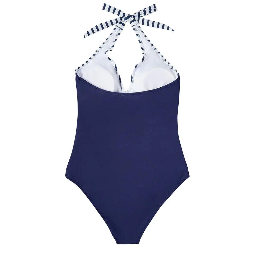 Sunset Palms Wrap Halter One-Piece Jasmine's Boutique Australia