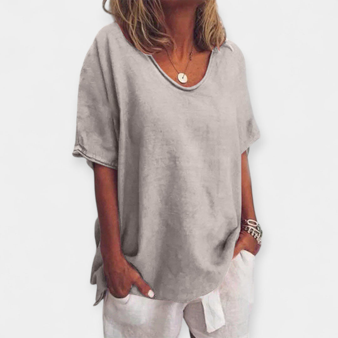 Summer Blouse with V-Neck Jasmine's Boutique Australia