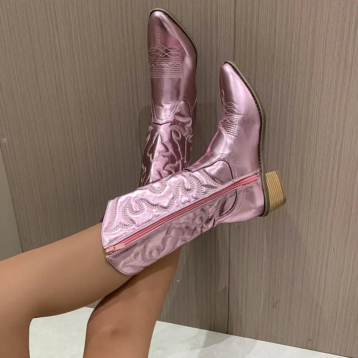 Rose Sunset Western Boots  html Copy Edit Jasmine's Boutique Australia
