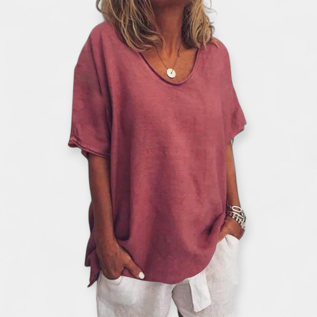 Summer Blouse with V-Neck Jasmine's Boutique Australia