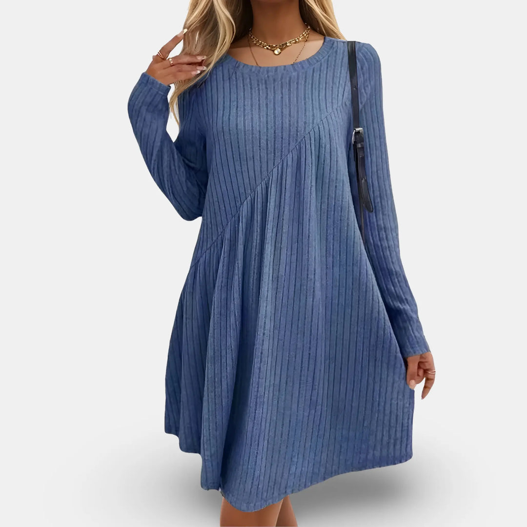 Cozy Ribbed A-Line Sweater Dress Jasmine's Boutique Australia