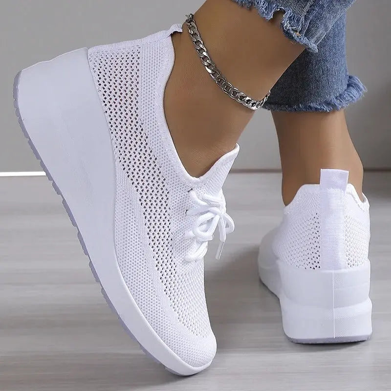 Black Knit Platform Sneakers Jasmine's Boutique Australia