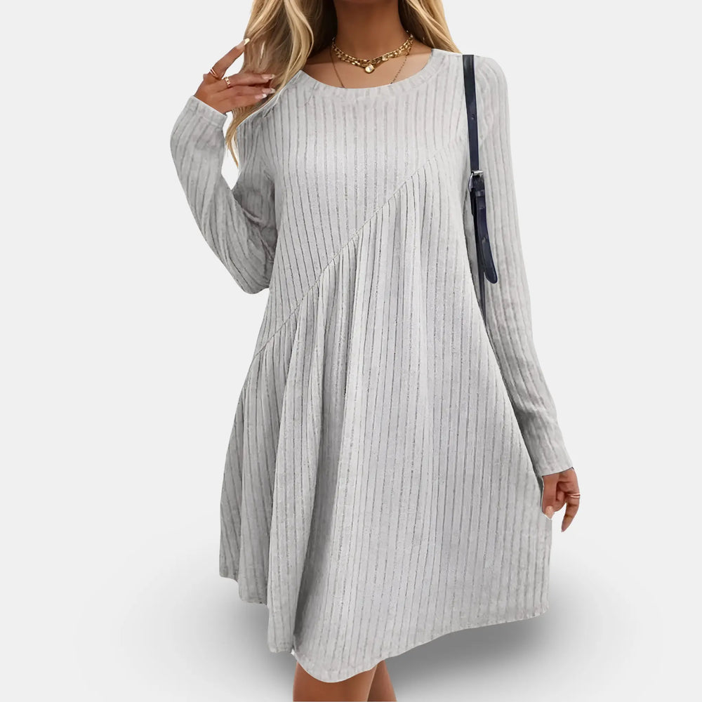 Cozy Ribbed A-Line Sweater Dress Jasmine's Boutique Australia