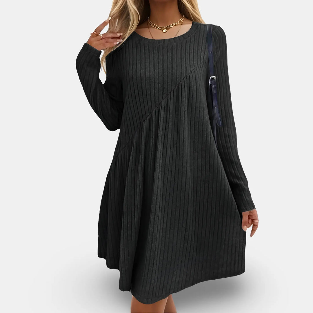 Cozy Ribbed A-Line Sweater Dress Jasmine's Boutique Australia