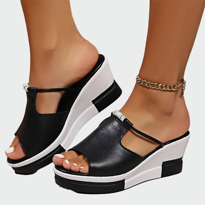Peep Toe Wedge Sandals Jasmine's Boutique Australia