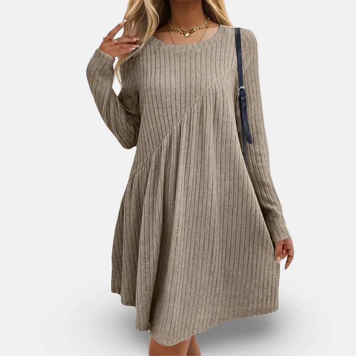 Cozy Ribbed A-Line Sweater Dress Jasmine's Boutique Australia