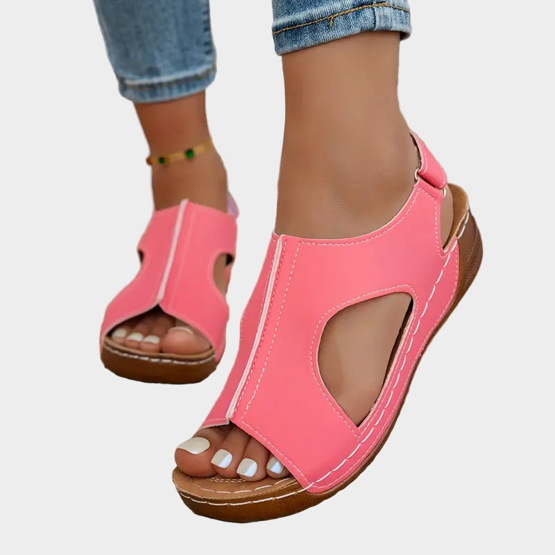 Mocha Cutout Comfort Sandals Jasmine's Boutique Australia