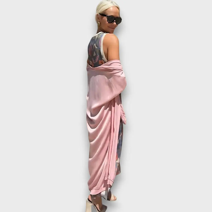 Long Floral Dress with Airy Cardigan Jasmine's Boutique Australia
