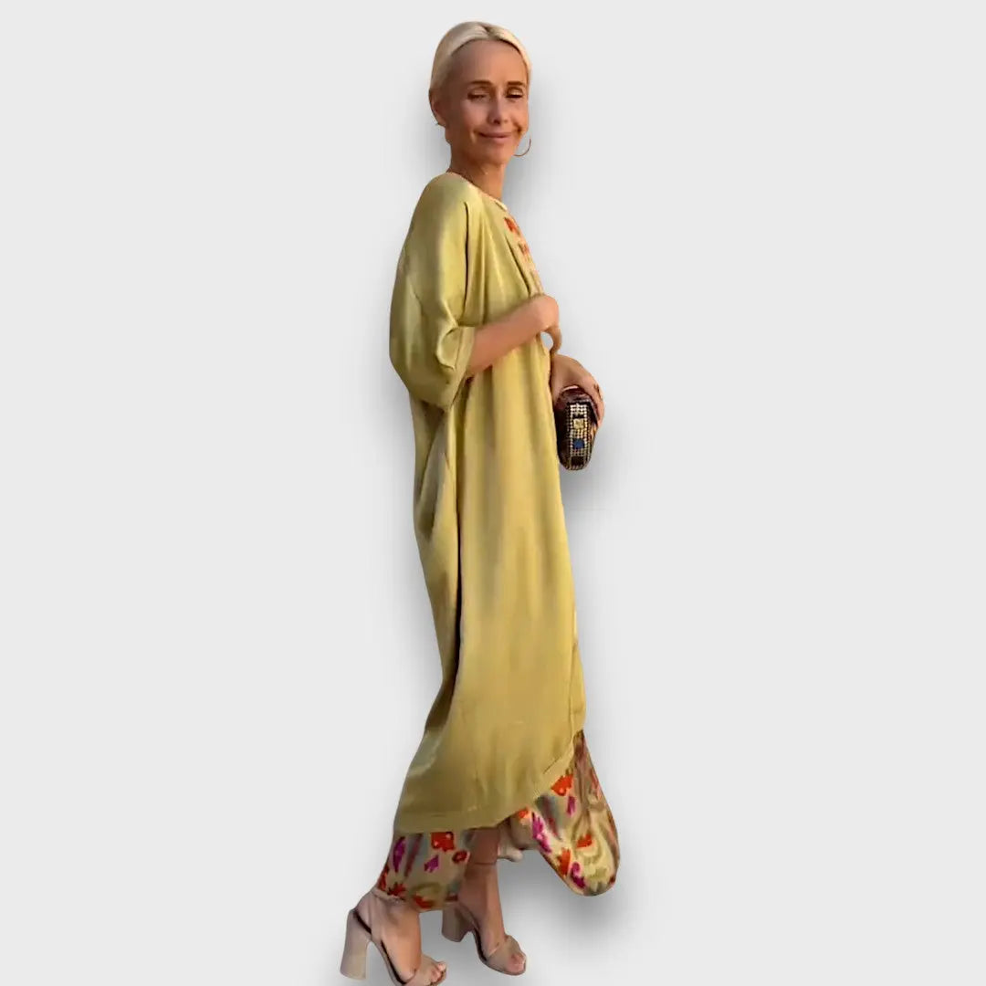 Long Floral Dress with Airy Cardigan Jasmine's Boutique Australia