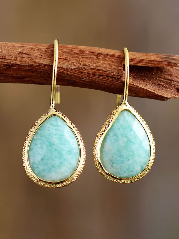 Yuriyawi' Amazonite Drop Earrings Jasmine's Boutique Australia