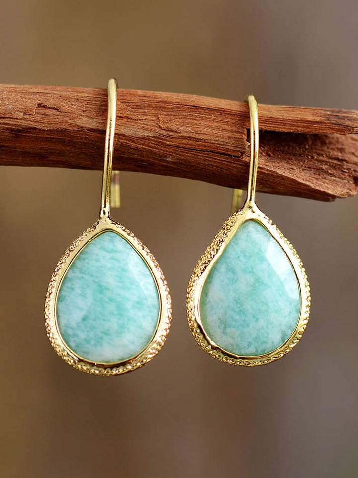 Yuriyawi' Amazonite Drop Earrings Jasmine's Boutique Australia