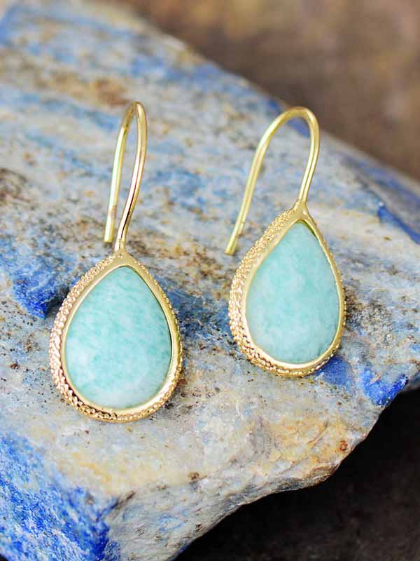 Yuriyawi' Amazonite Drop Earrings Jasmine's Boutique Australia