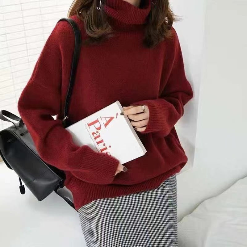 Selena | Cashmere Turtleneck  Liora Lane Boutique  Red / UK 16-18 (XL) 44.95