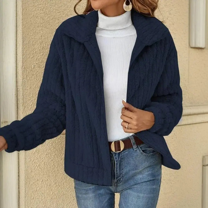 Cozy Chic Teddy Zip Jacket Jasmine's Boutique Australia