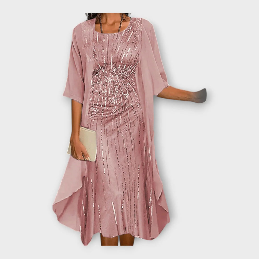 Airy Dress with Outer Jacket and Patterns Jasmine's Boutique Australia
