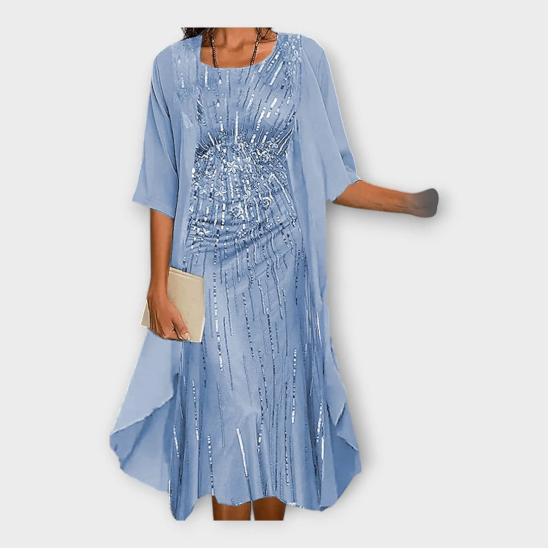 Airy Dress with Outer Jacket and Patterns Jasmine's Boutique Australia