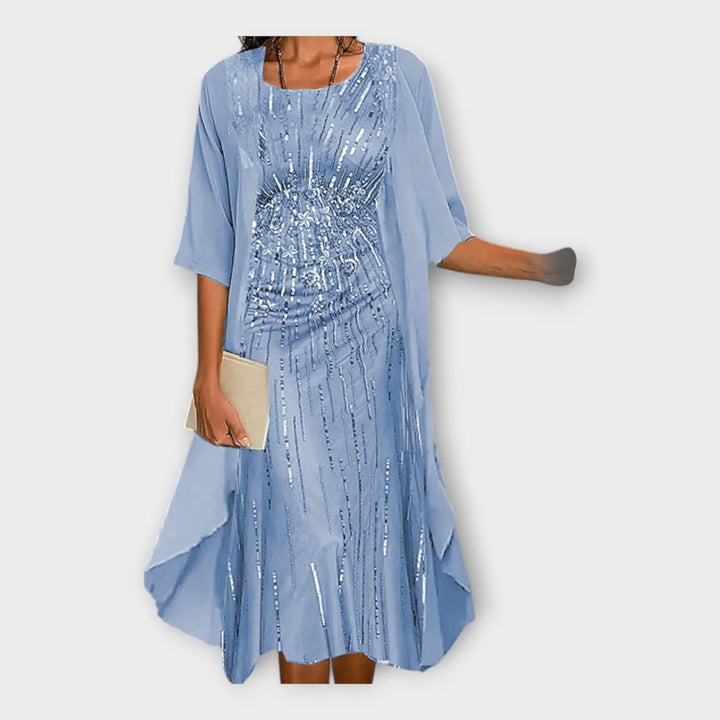 Airy Dress with Outer Jacket and Patterns Jasmine's Boutique Australia
