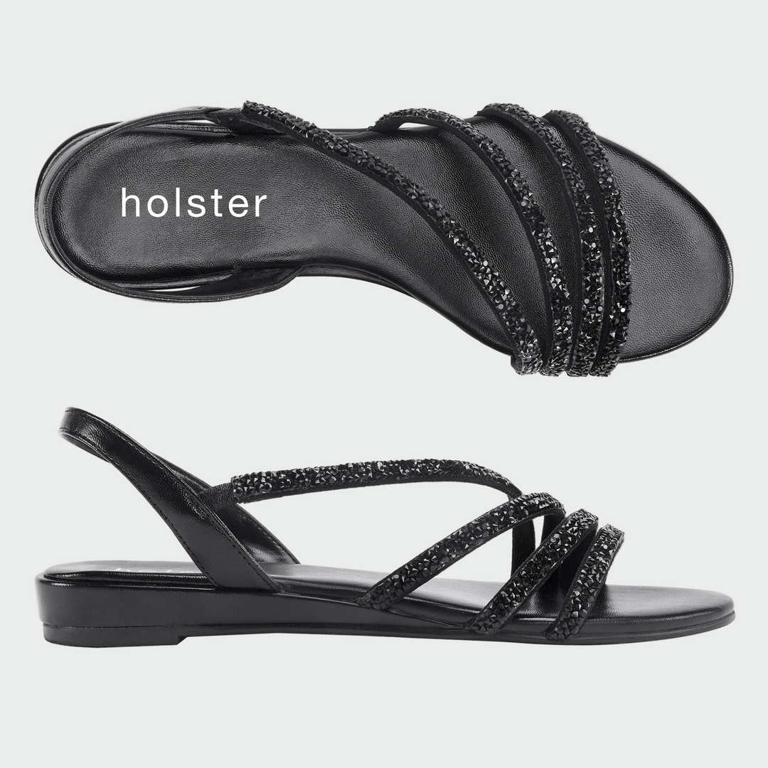 Celebré Low Wedge – Black Jasmine's Boutique Australia