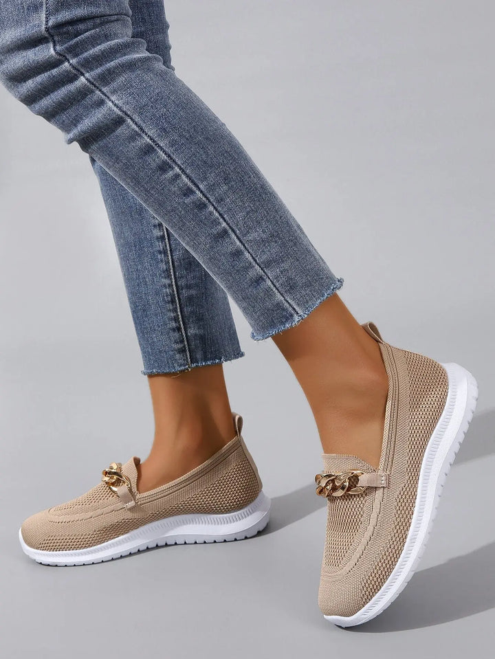 Chic Chain Accent Slip-Ons Jasmine's Boutique Australia