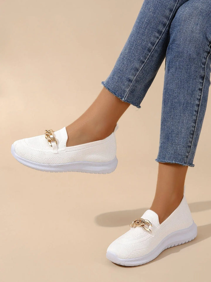 Chic Chain Accent Slip-Ons Jasmine's Boutique Australia