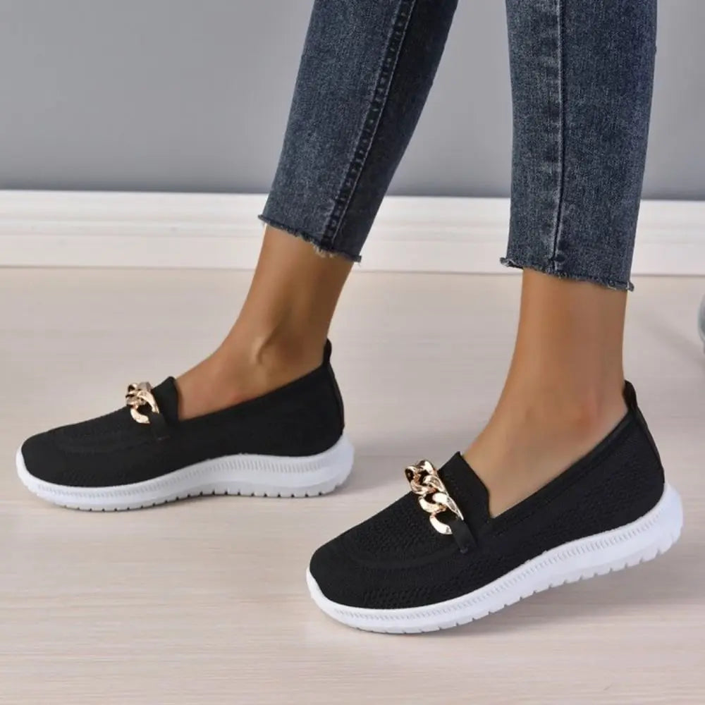 Chic Chain Accent Slip-Ons Jasmine's Boutique Australia