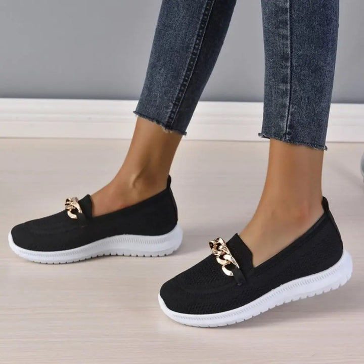 Chic Chain Accent Slip-Ons Jasmine's Boutique Australia