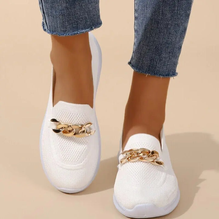 Chic Chain Accent Slip-Ons Jasmine's Boutique Australia