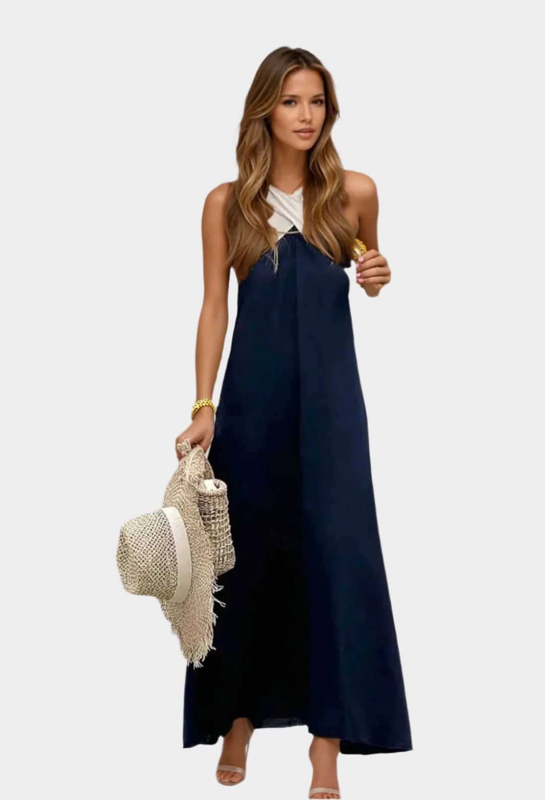 Elegant Dress with Open Neckline Jasmine's Boutique Australia