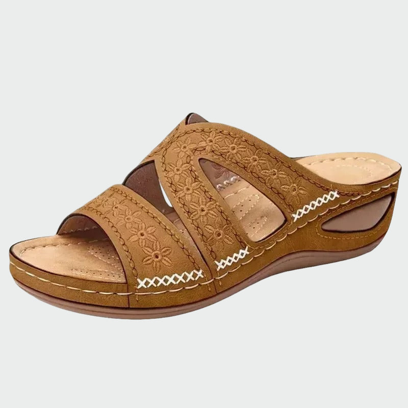 Cutout Comfort Slip-On Sandals Jasmine's Boutique Australia