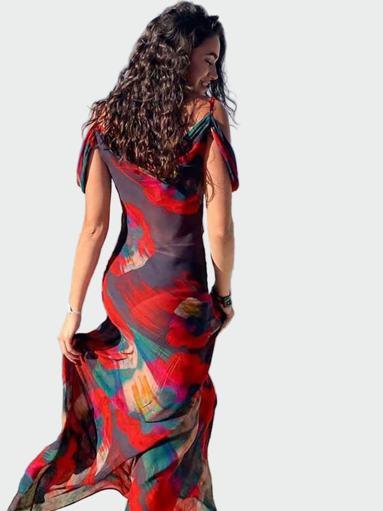Red and Black Maxi Dress Jasmine's Boutique Australia
