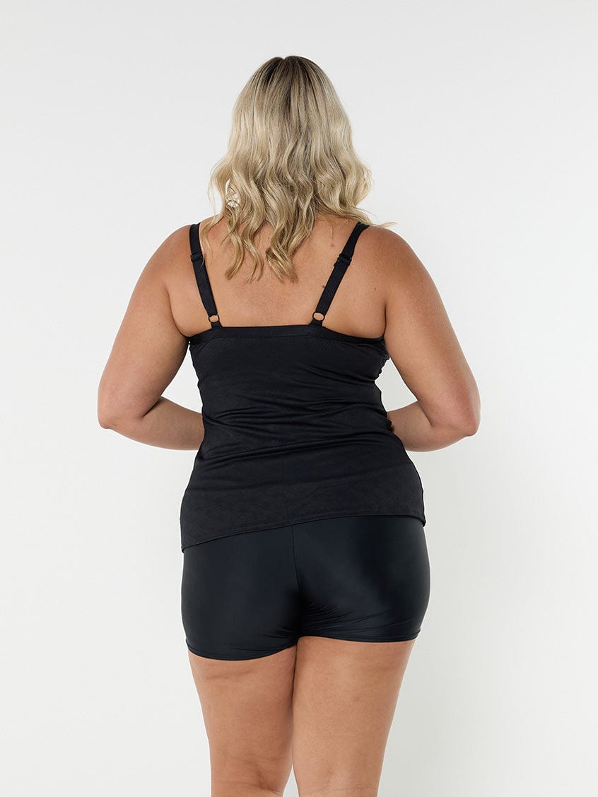 Black and White Underwire Tankini Top Jasmine's Boutique Australia