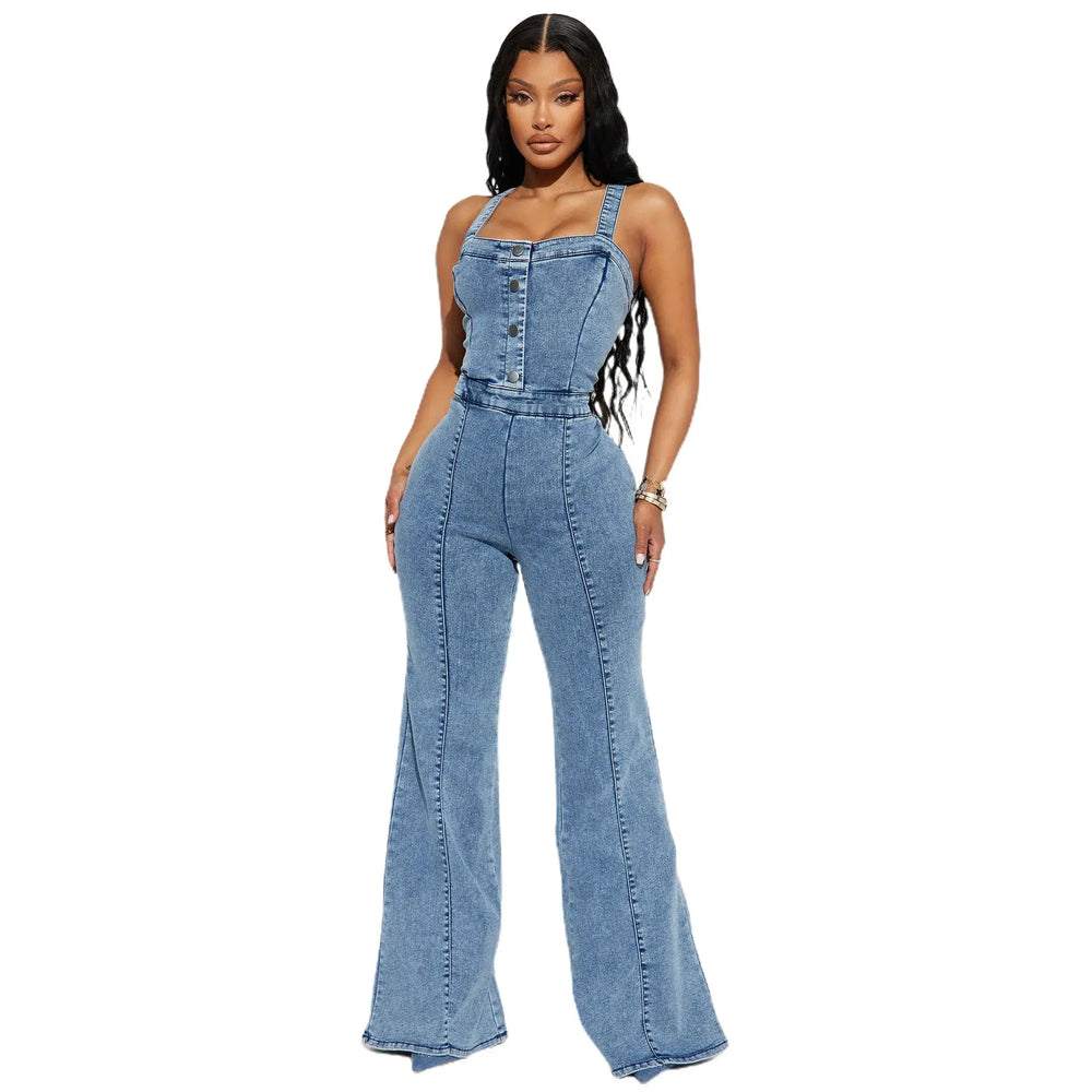 Retro Chic Denim Jumpsuit Jasmine's Boutique Australia