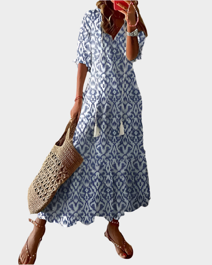 Vintage Dress with V-Neckline Jasmine's Boutique Australia