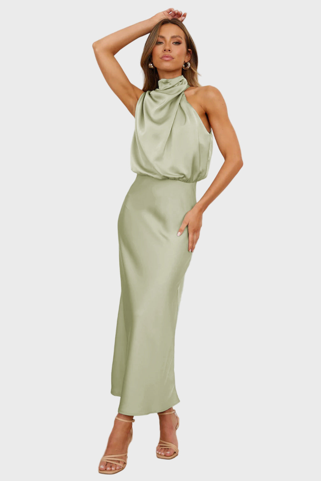 Grace High-Neck Midi Dress Jasmine's Boutique Australia