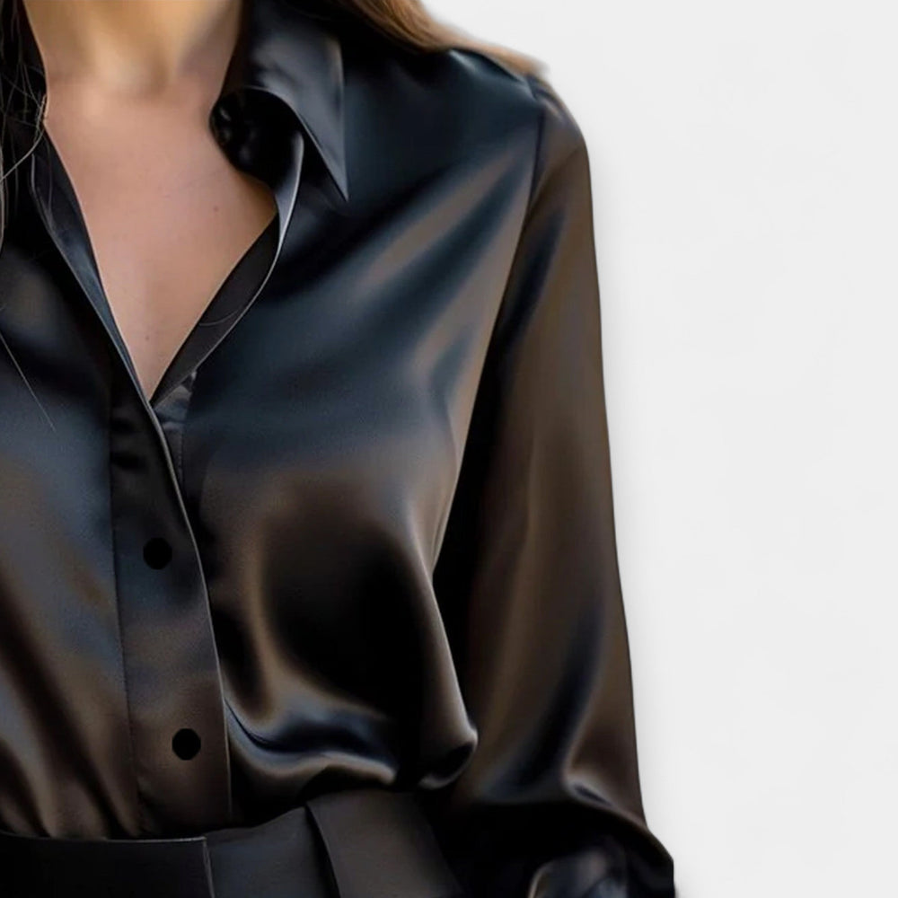 Satin Blouse with Collar Jasmine's Boutique Australia