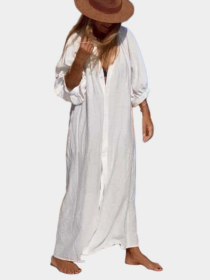 Balloon Sleeve Maxi Dress with Pockets Jasmine's Boutique Australia