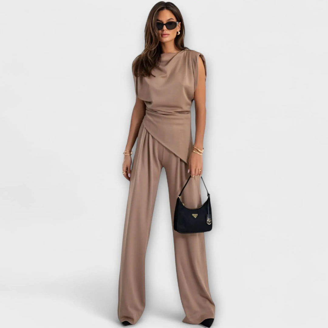 Asymmetrical Set with Dramatic Shoulders Jasmine's Boutique Australia