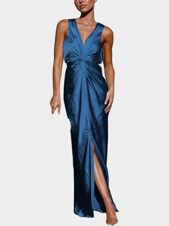 Fashion Deep V Sleeveless Backless Dress Jasmine's Boutique Australia