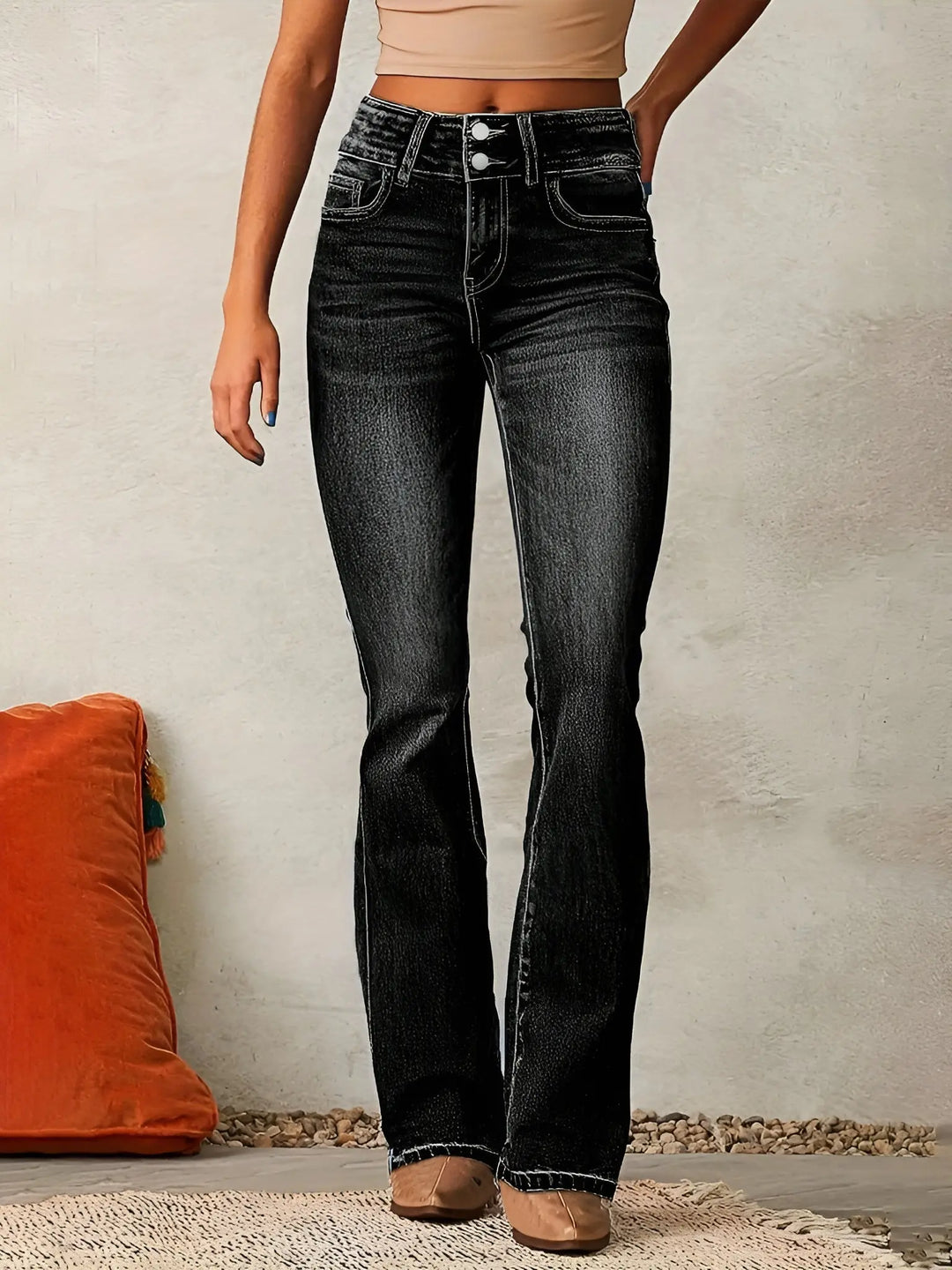 High Rise Flare Denim Jeans Jasmine's Boutique Australia