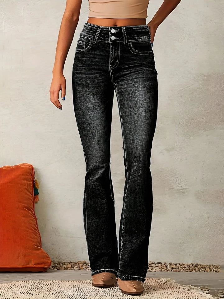 High Rise Flare Denim Jeans Jasmine's Boutique Australia