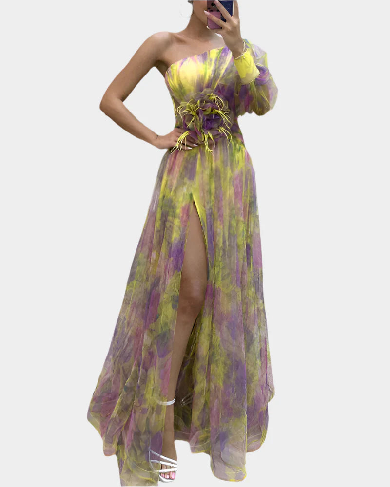 Romantic Dress with Slit Jasmine's Boutique Australia