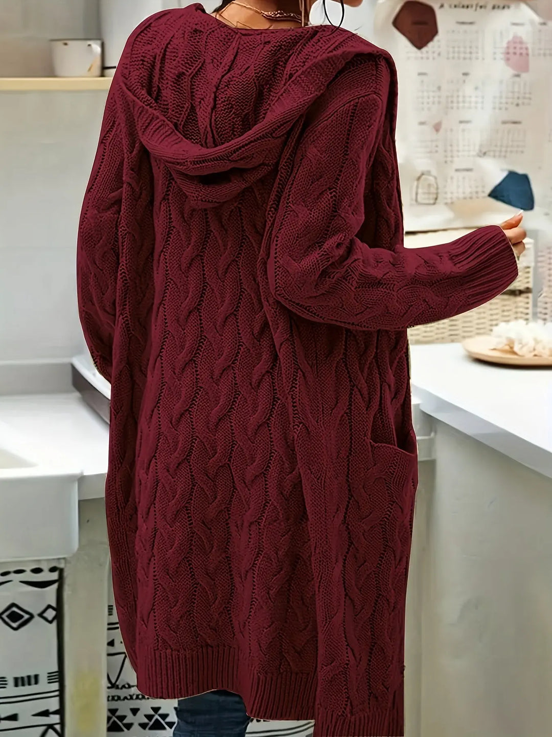 Silver Knit Longline Cardigan Jasmine's Boutique Australia