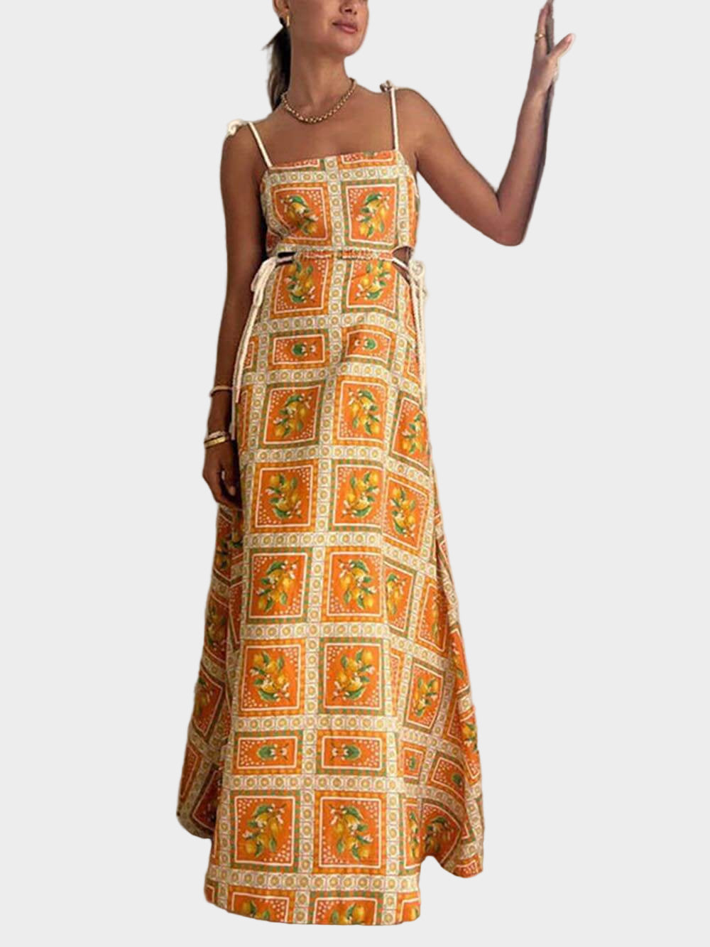 Unique Lemon Print Dress Jasmine's Boutique Australia