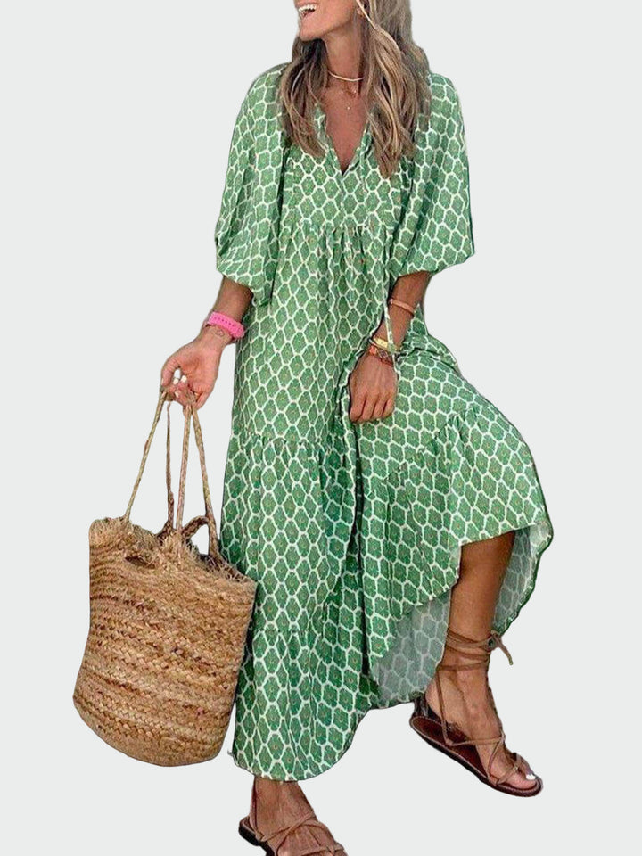Bohemian Printed Maxi Dress Jasmine's Boutique Australia