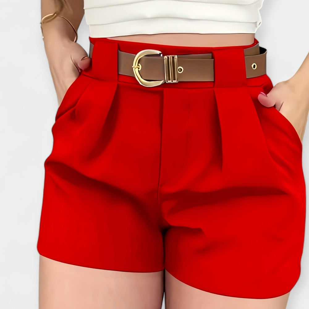 High-Waisted Pleated Shorts Jasmine's Boutique Australia