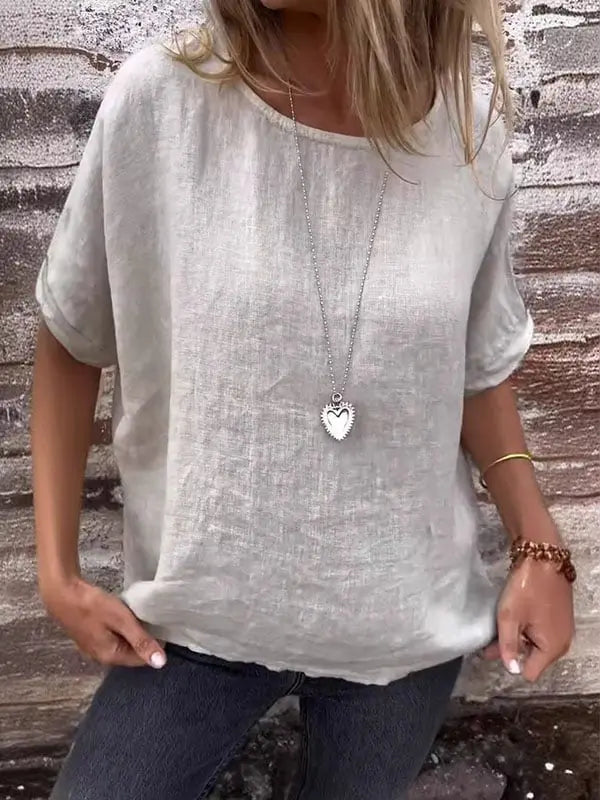 Rustic Charm Linen Blouse Jasmine's Boutique Australia