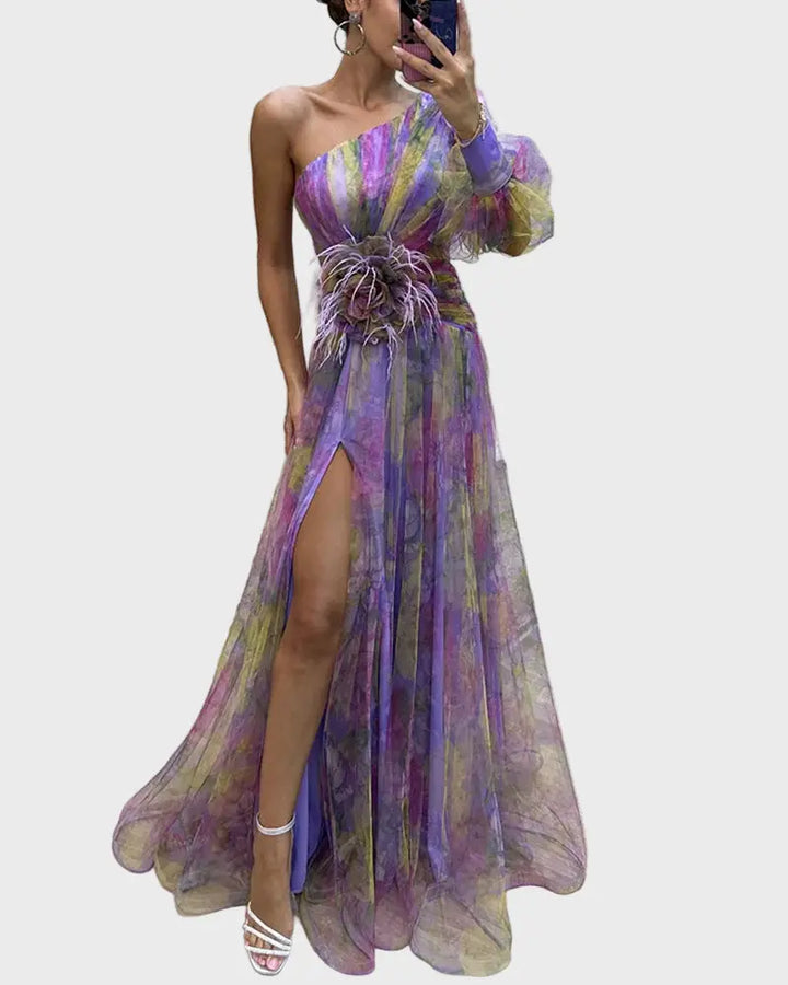 Enchanted Bloom One-Shoulder Maxi Dress Jasmine's Boutique Australia
